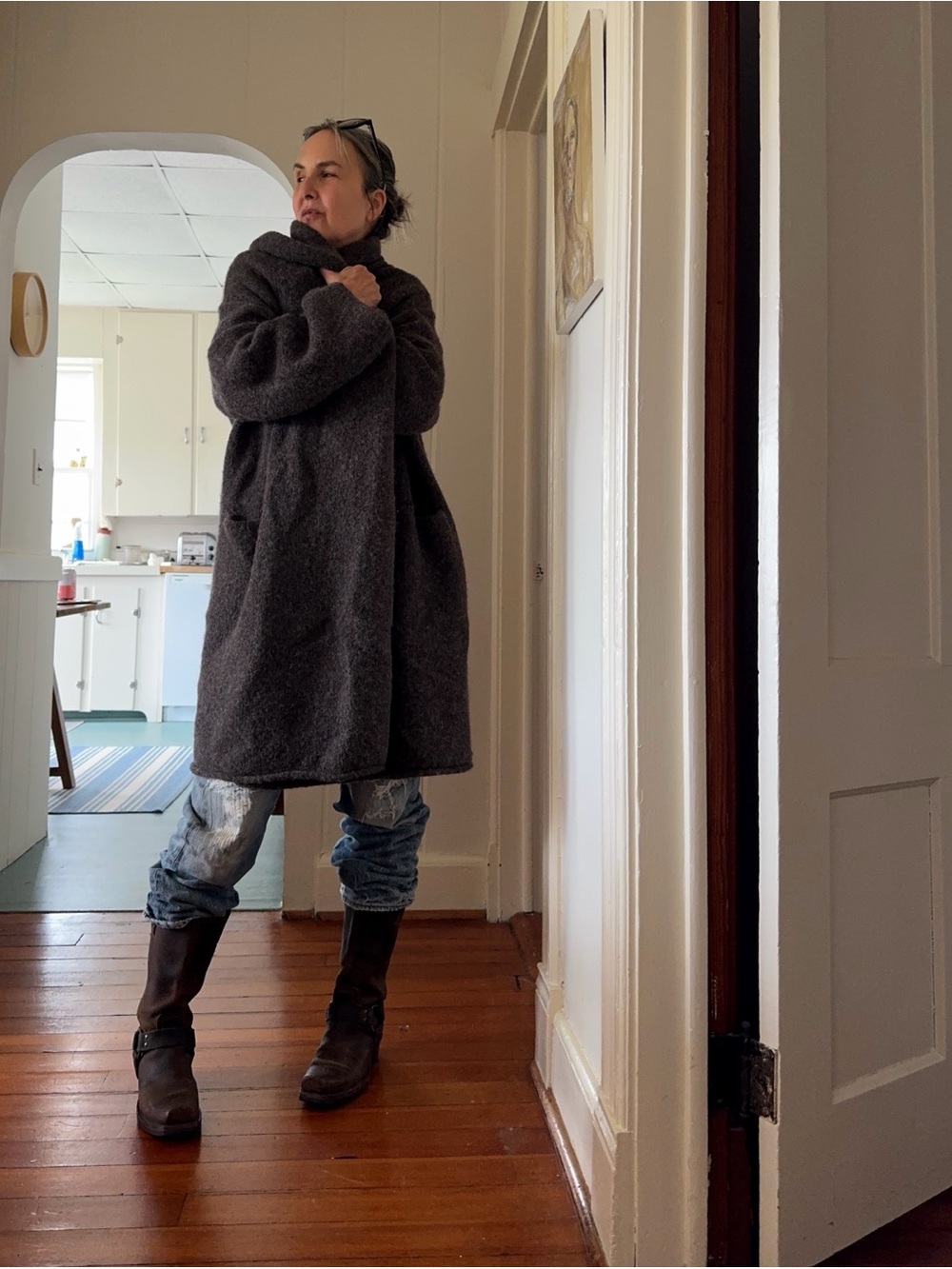 Lauren Manoogian Hooded Capote Sweater/Coat